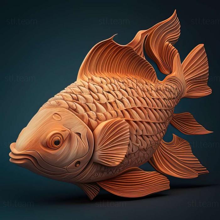 3D model Kaliko varietet fish (STL)